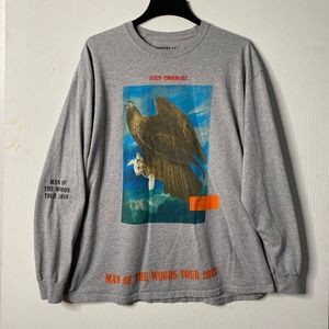 Justin Timberlake x Heron Preston Man of the Woods Tour 2018 Long Sleeve – Gray
